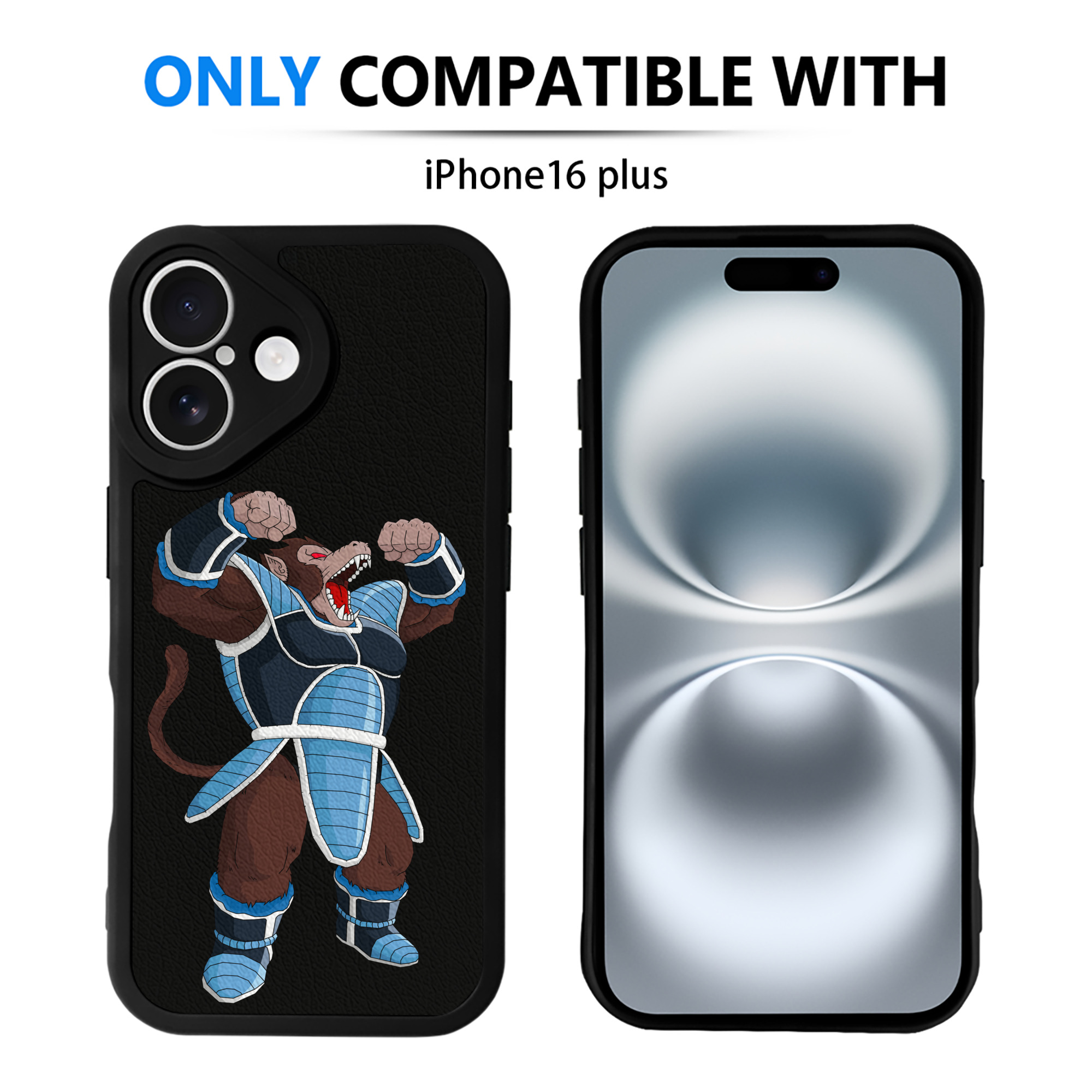 （画像用） ドラゴンボール DRAGON BALL 【iPhone 16シリーズ対応】シリコンスマホケース（レザー調） 材質：シリコン